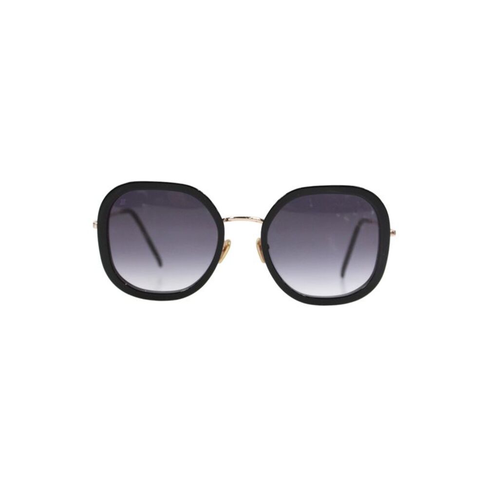 Jimmy Fairly Womens Acetate Round Shape Sunglasses Black 142mm